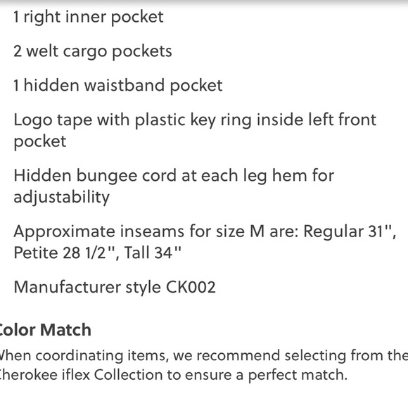 Cherokee Scrub Pant - Picture 7 of 10